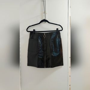 Black Patent Skirt